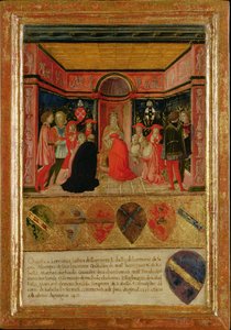 Pope Pius II Ordaining Cardinal Francesco Piccolomini Todeschi, 1460